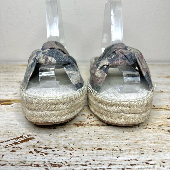 Splendid Camo Albany Espadrille Slide Sandals 9 - Picture 3 of 11